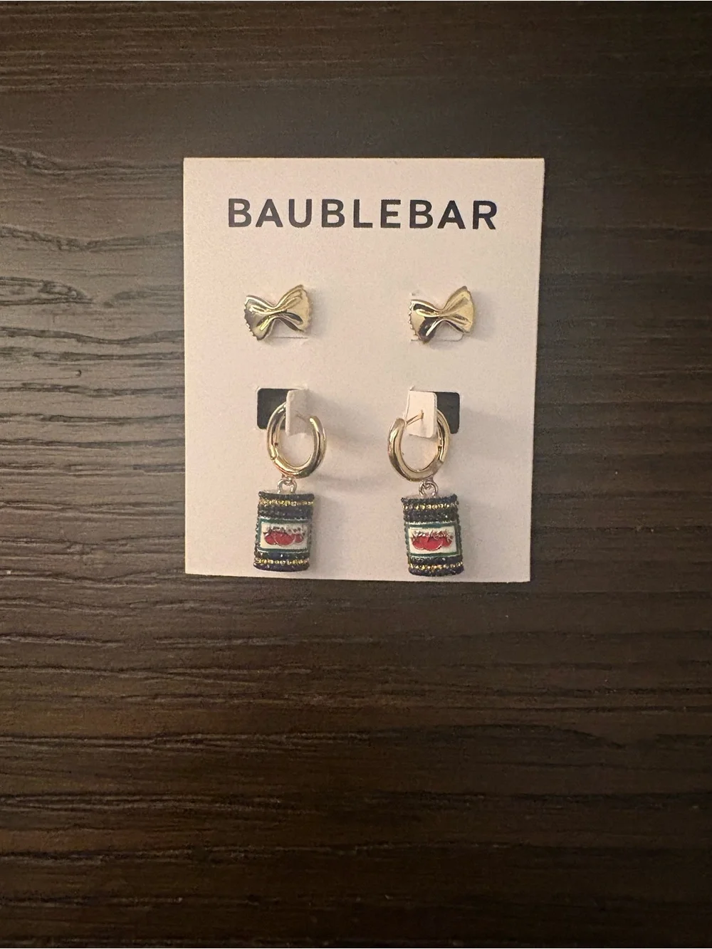 NEW BaubleBar Gold Pasta Earrings